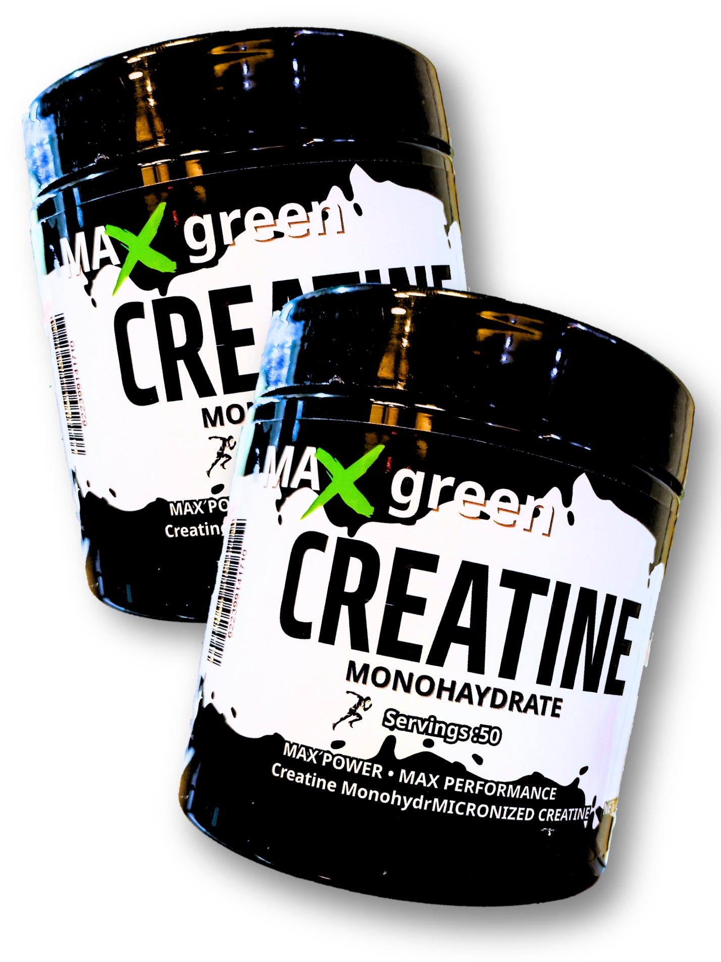 MAX GREEN 100% Pure Creatine Monohydrate – Micronized Formula – 150g